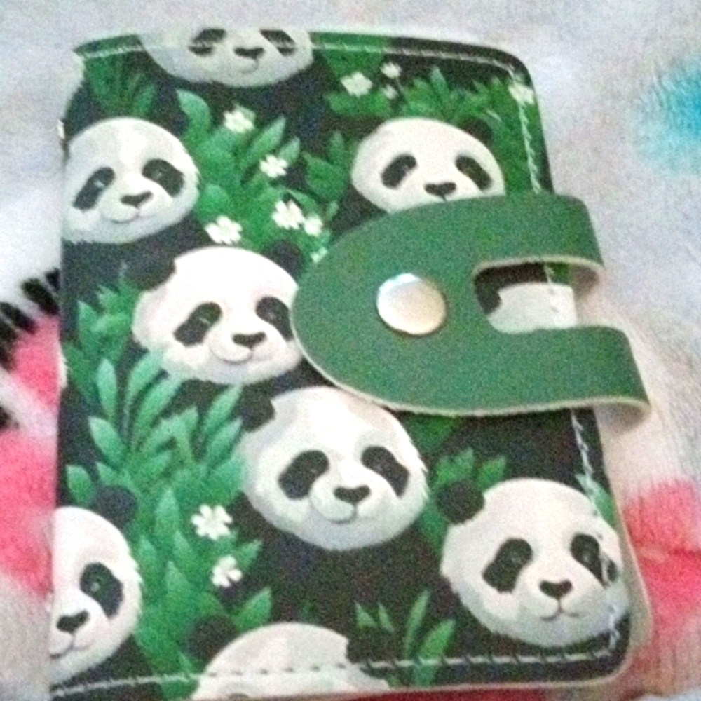 PANDA CARD CASE / PHOTOS SNAPCLOSURE RFID